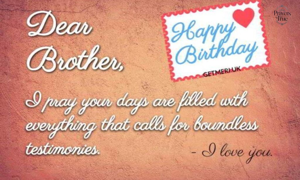 Christian Birthday Wishes for Brother