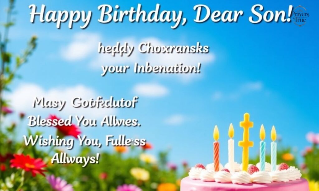 Christian Birthday Wishes for Son