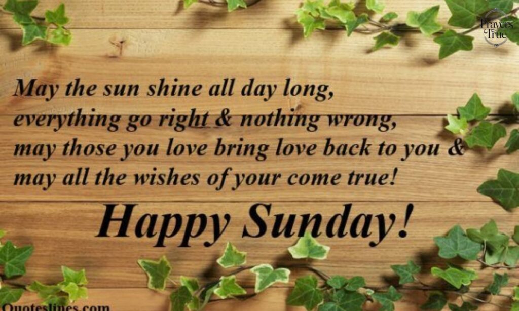 Encouraging Happy Sunday SMS