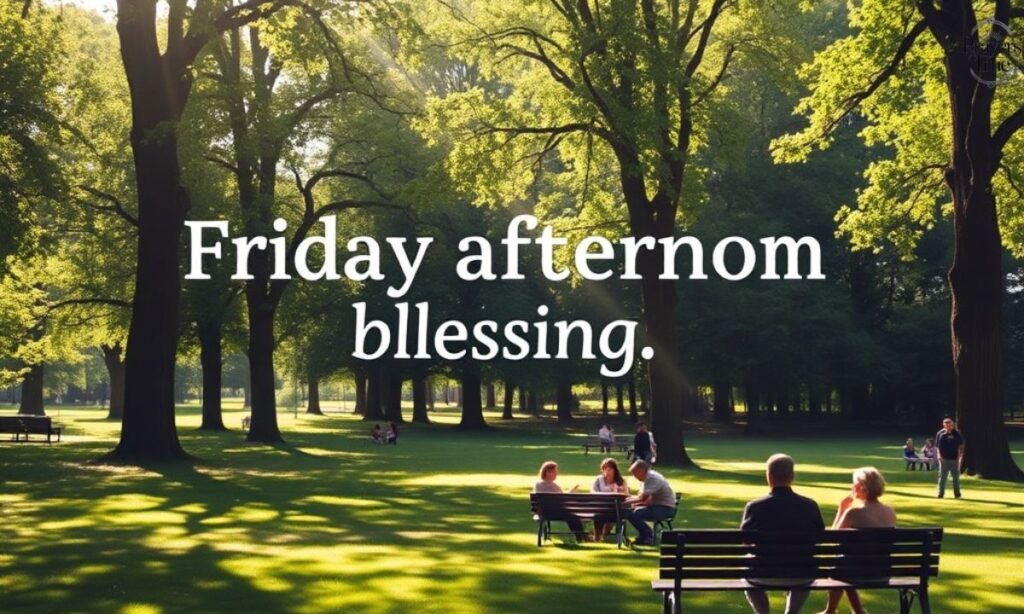 Friday Afternoon Blessings