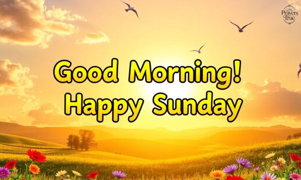Good Morning Happy Sunday Message