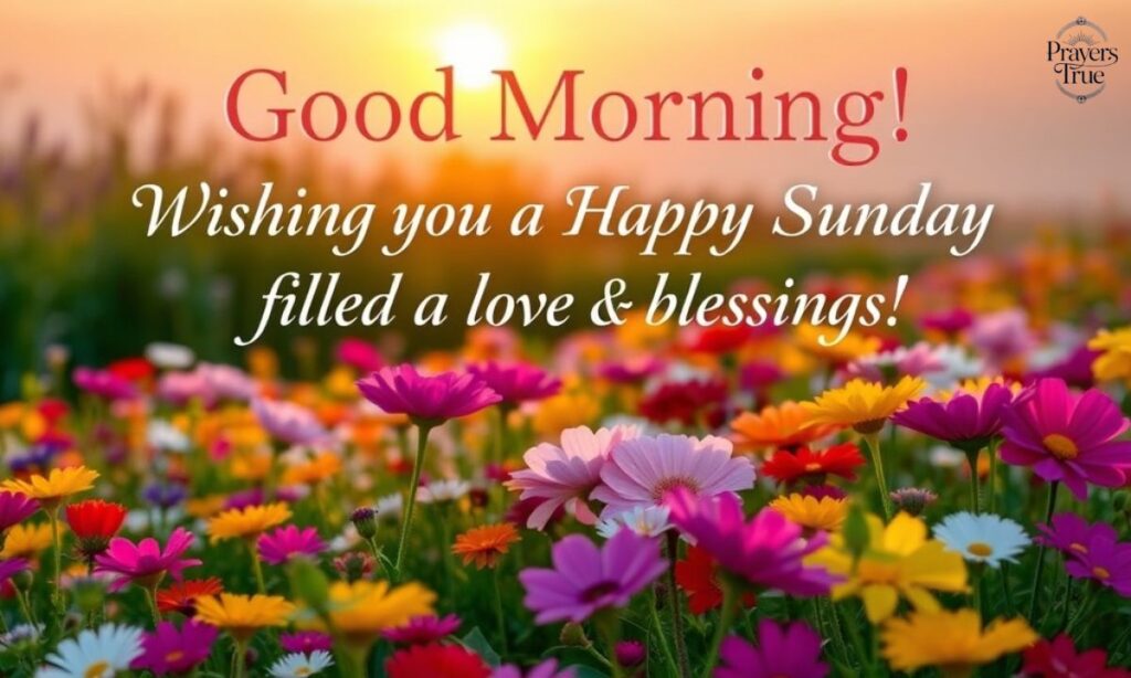 Good Morning Happy Sunday Message
