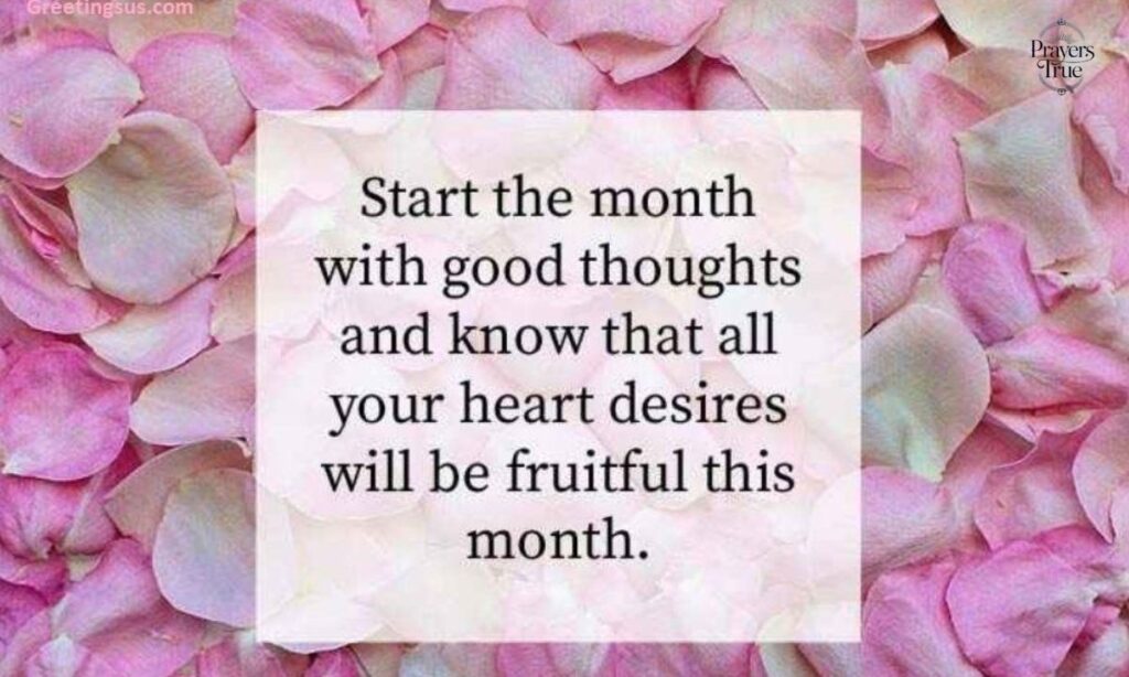 Happy New Month Messages for Oneself
