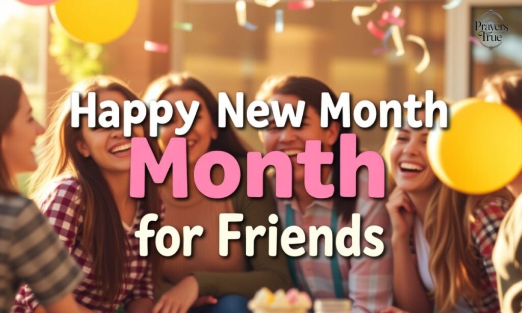 Happy New Month Prayers for Friends