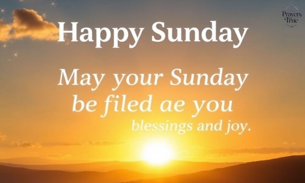 Happy Sunday Prayer Quotes