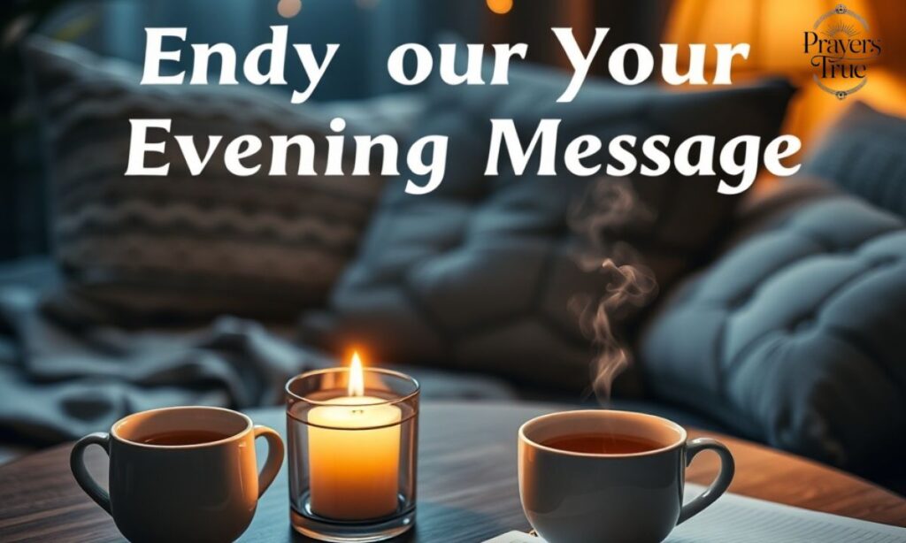 How to End Your Evening Message