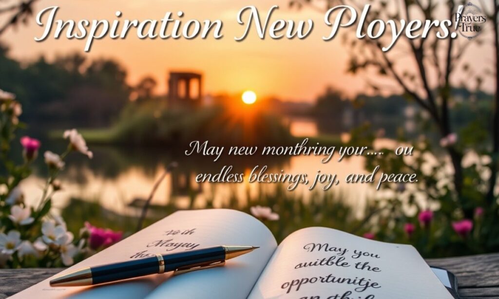 Inspirational New Month Prayers