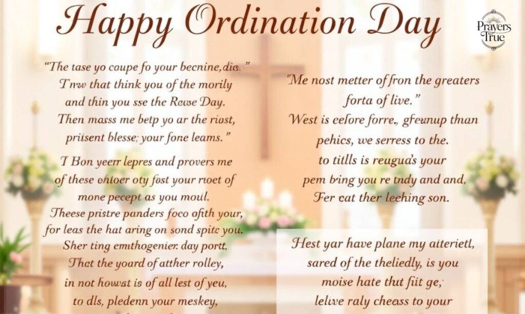 Ordination Day Wishes Quotes Ordination Day Wishes Quotes