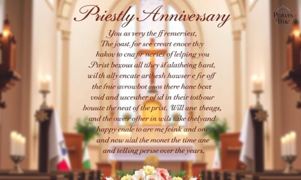 Priestly Anniversary Wishes And Prayers