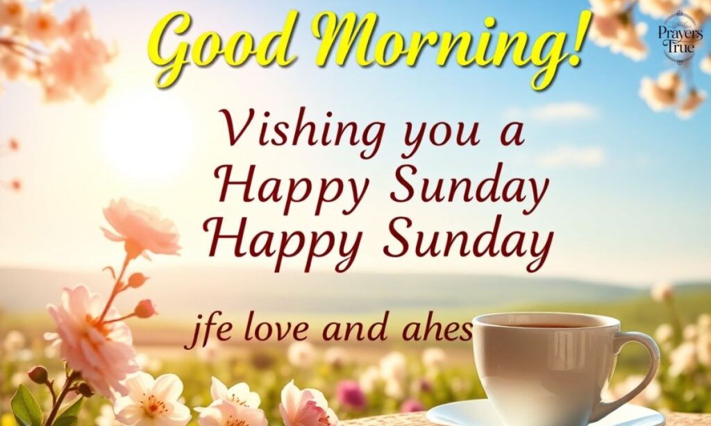Rise And Shine! Happy Sunday Message
