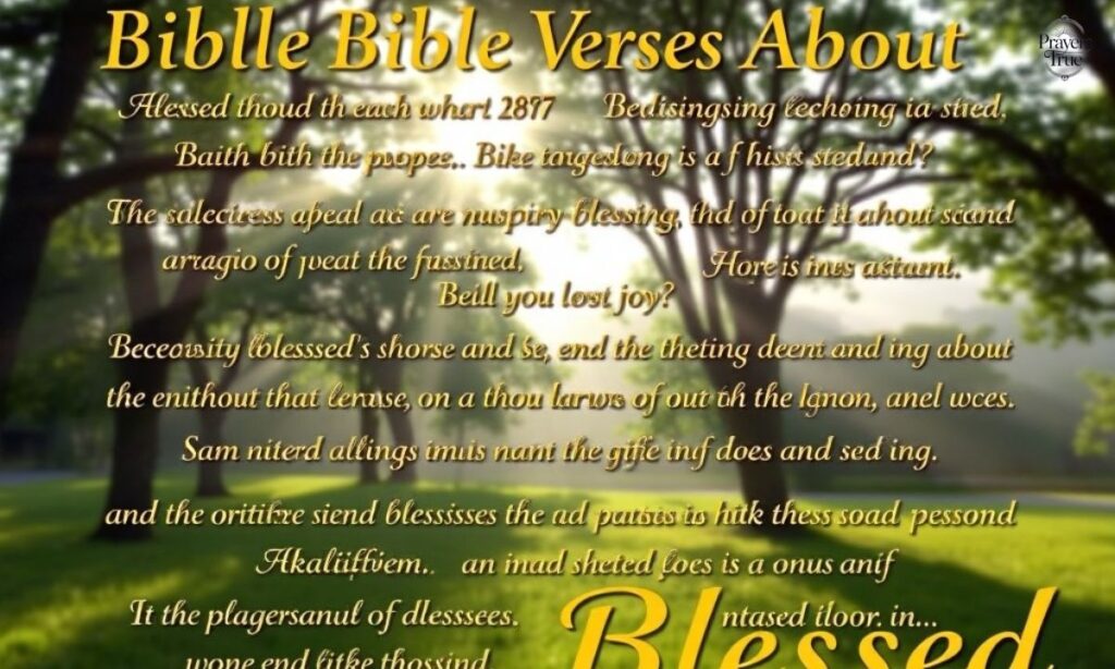 Bible Verses About Being Blessed