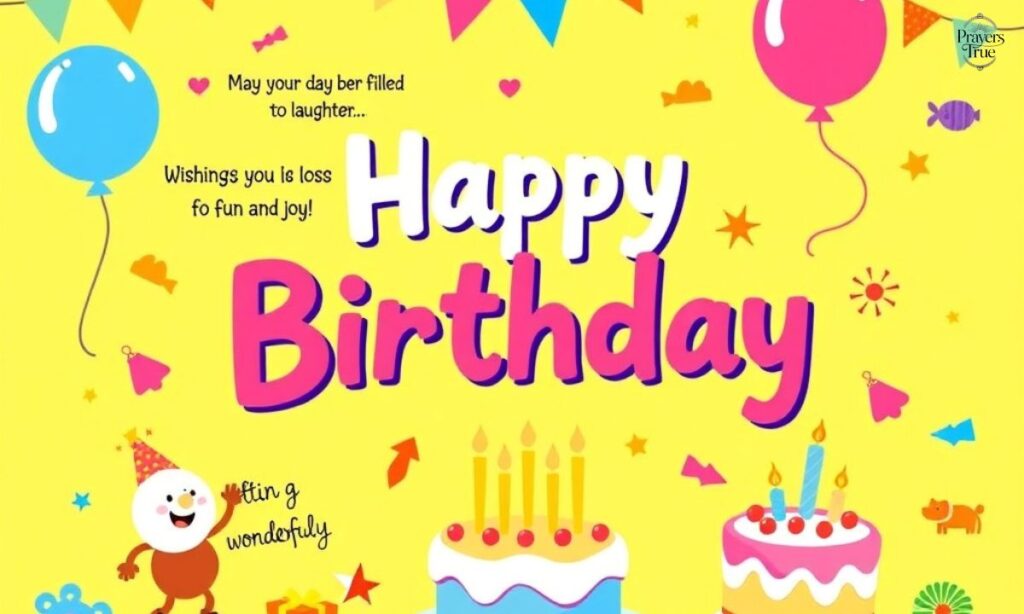 Birthday Blessings for Children Fun and Joyful