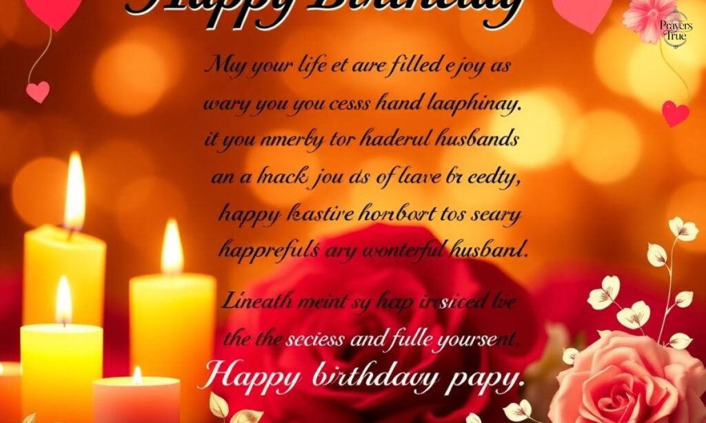 Birthday Prayer For Your Husband