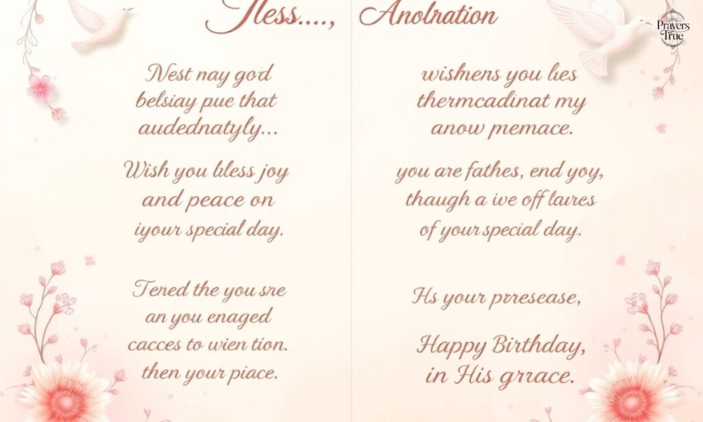 Christian Blessing Prayer Birthday Wishes