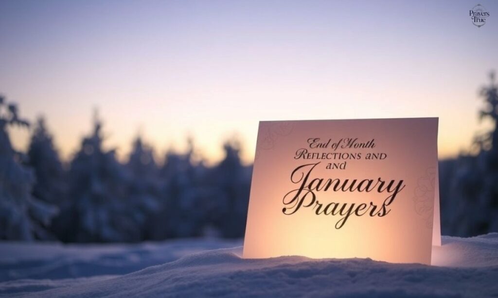 End-of-Month Reflections and January Prayers