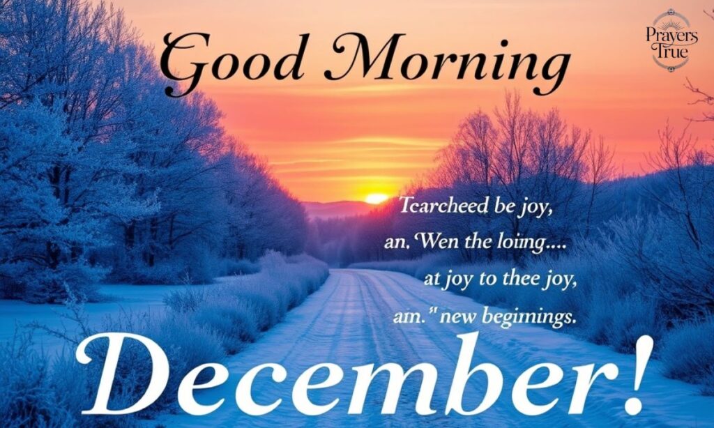 Good Morning December Quotes in English