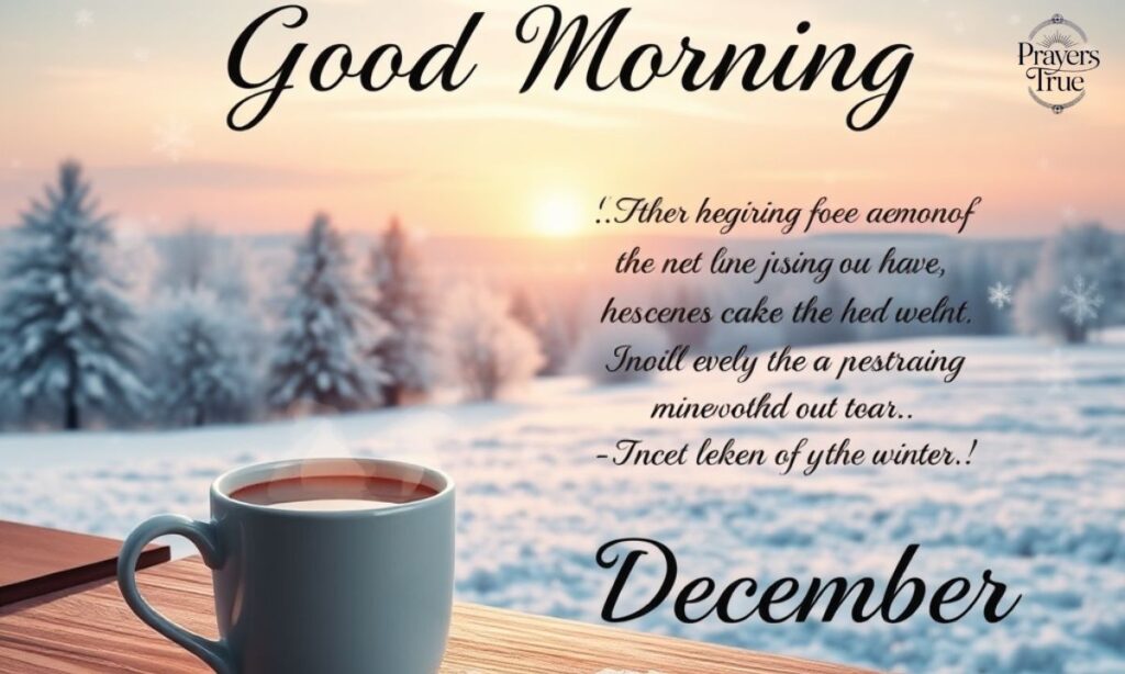 Inspirational Good Morning December Quotes