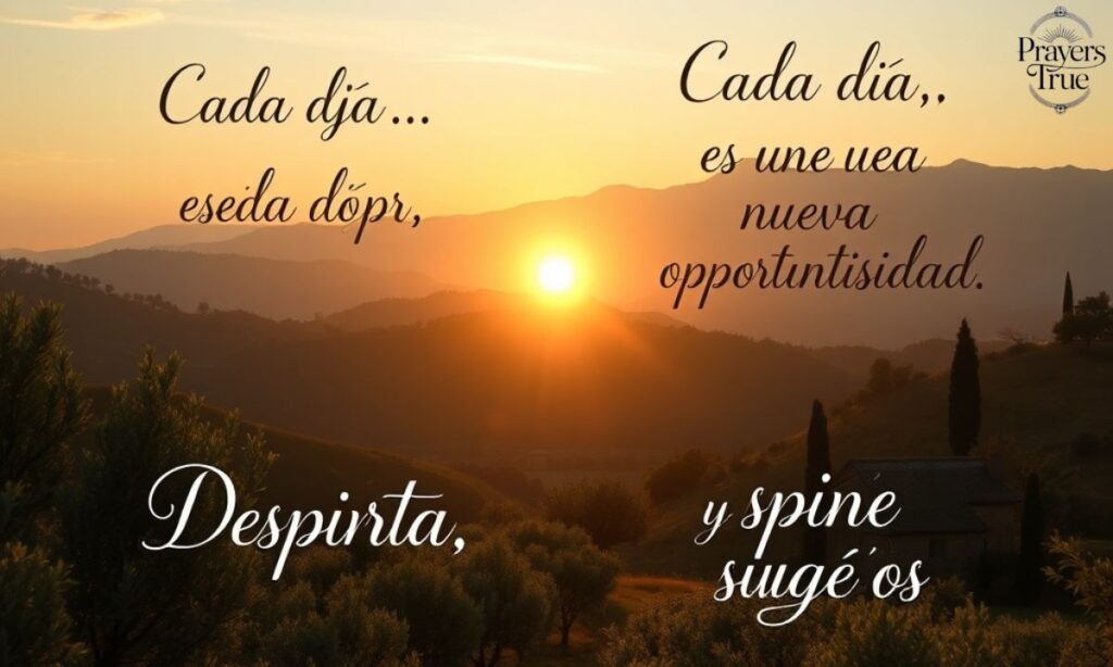 Inspirational Spanish Morning Quotes