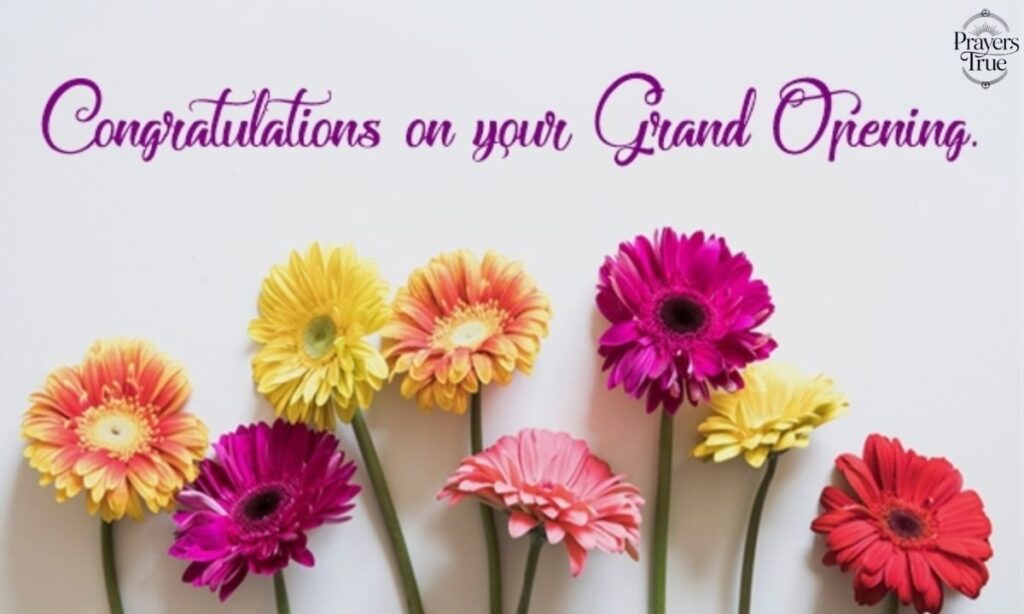 Personalized Congratulation New Shop Opening Wishes