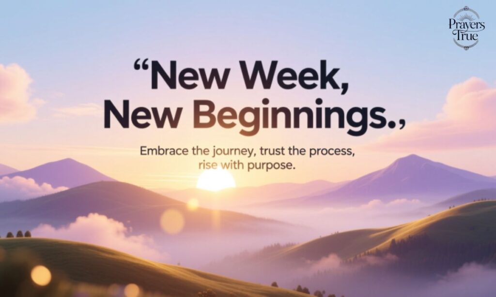 Powerful New Week Prayers And Blessings (1)