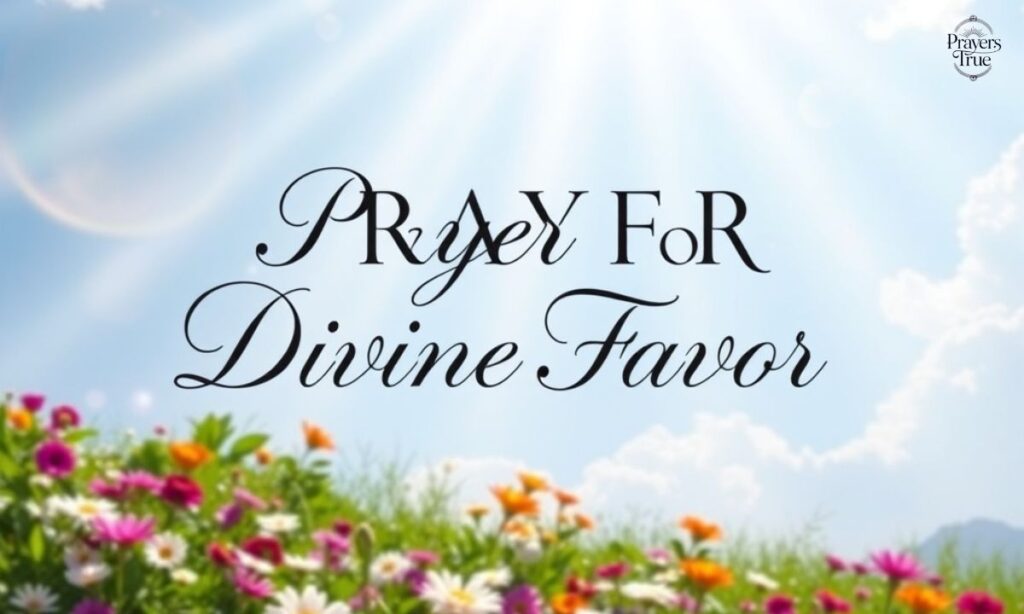 _Prayer for Divine Favor