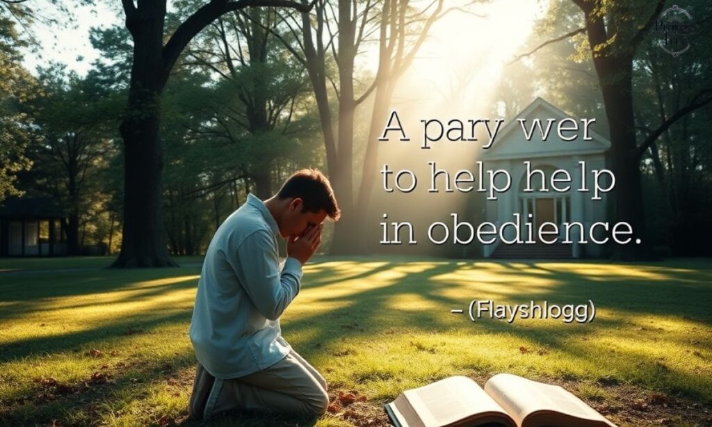 _Prayer for Help in Obedience