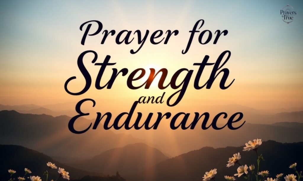 _Prayer for Strength and Endurance