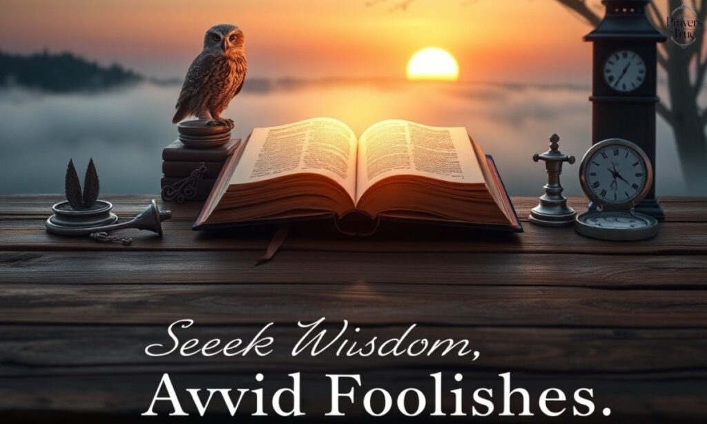 Prayer for Warning Against Foolishness