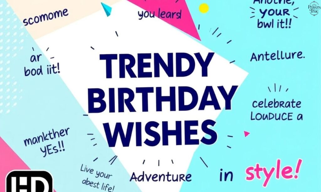 Trendy or Modern Birthday Wishes