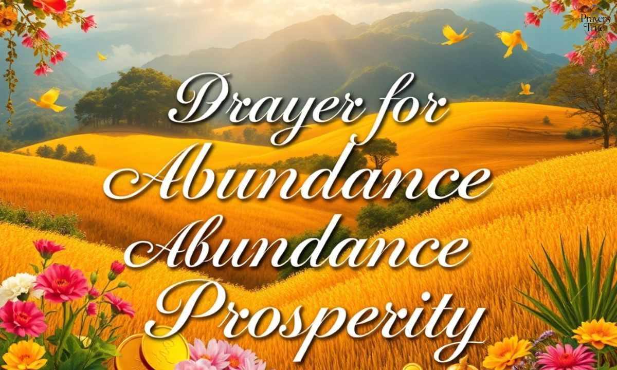 3. Prayer for Abundance and Prosperity