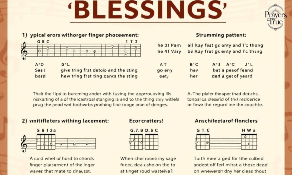 Common Mistakes to Avoid While Playing Blessings Chords