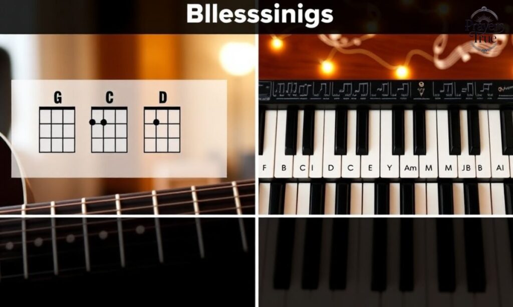 Guitar and Piano Basics for Blessings Chords Beginners