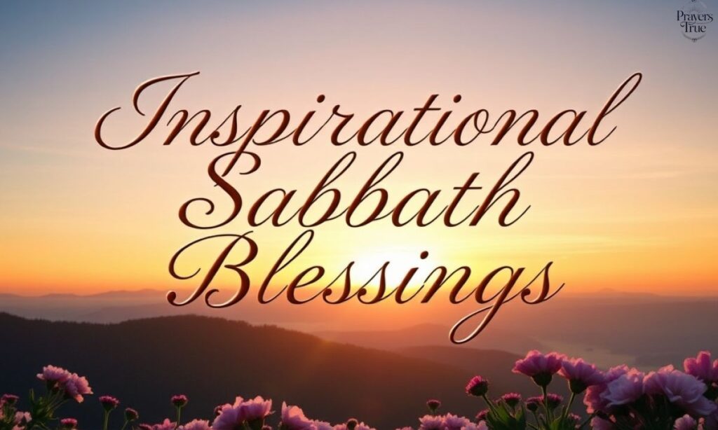 Inspirational Sabbath Blessings