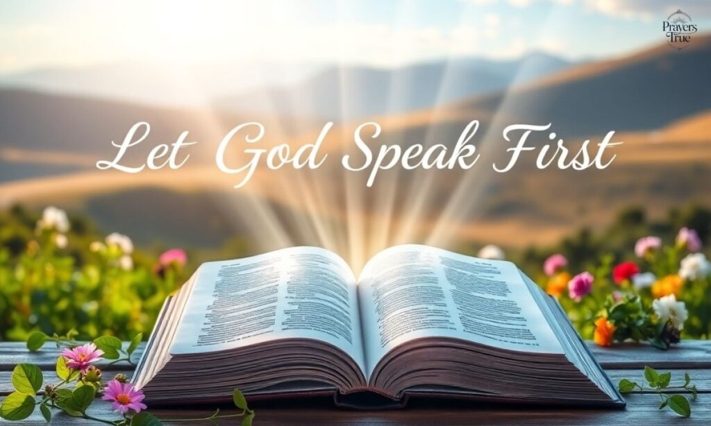 Let God Speak First Link