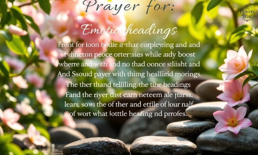 Prayer for Emotional Healing