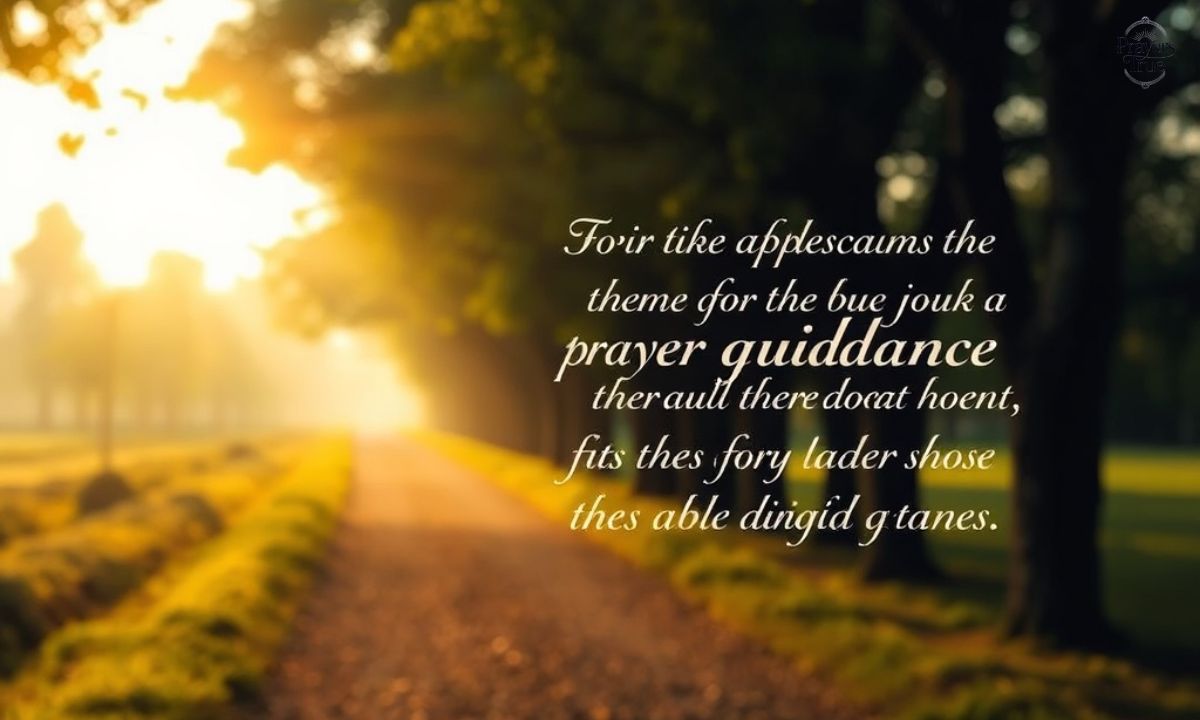 Prayer for Guidance