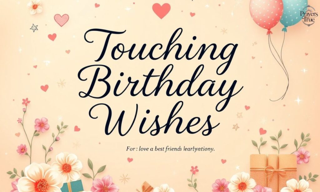 Touching Birthday Wishes for Best Friends