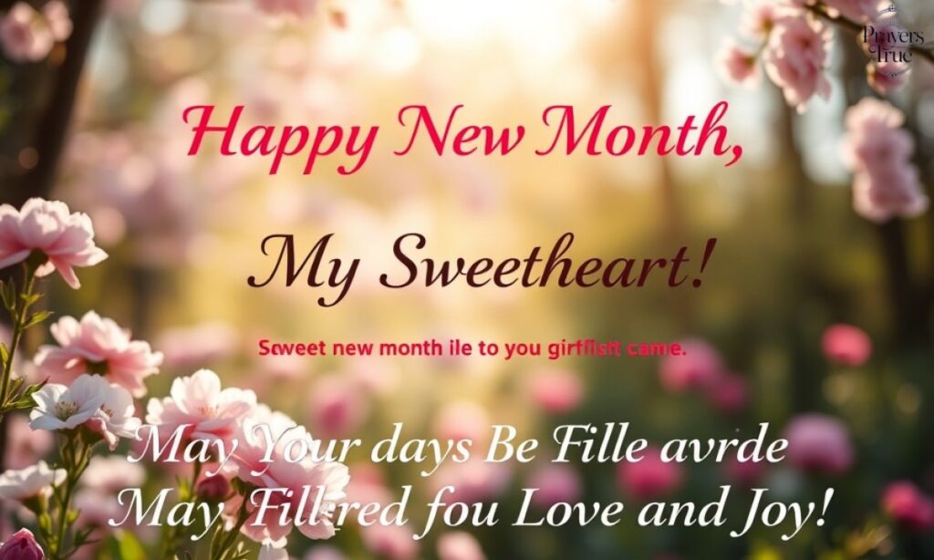 35 Sweet New Month Wishes To My Girlfriend