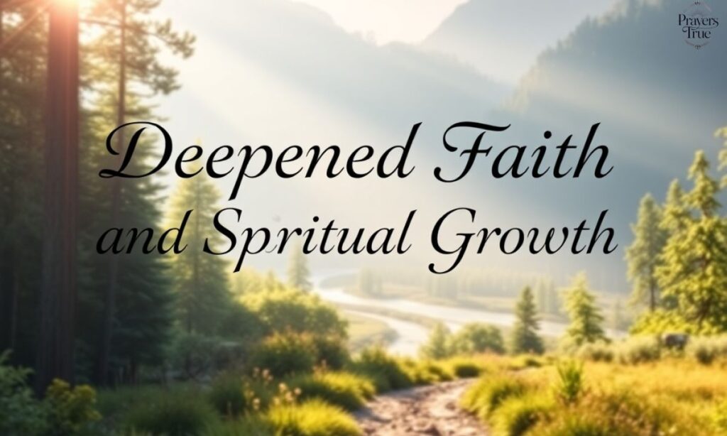 5. Deepened Faith and Spiritual Growth