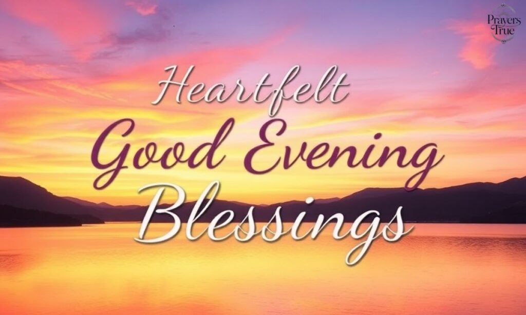 Heartfelt Good Evening Blessings 