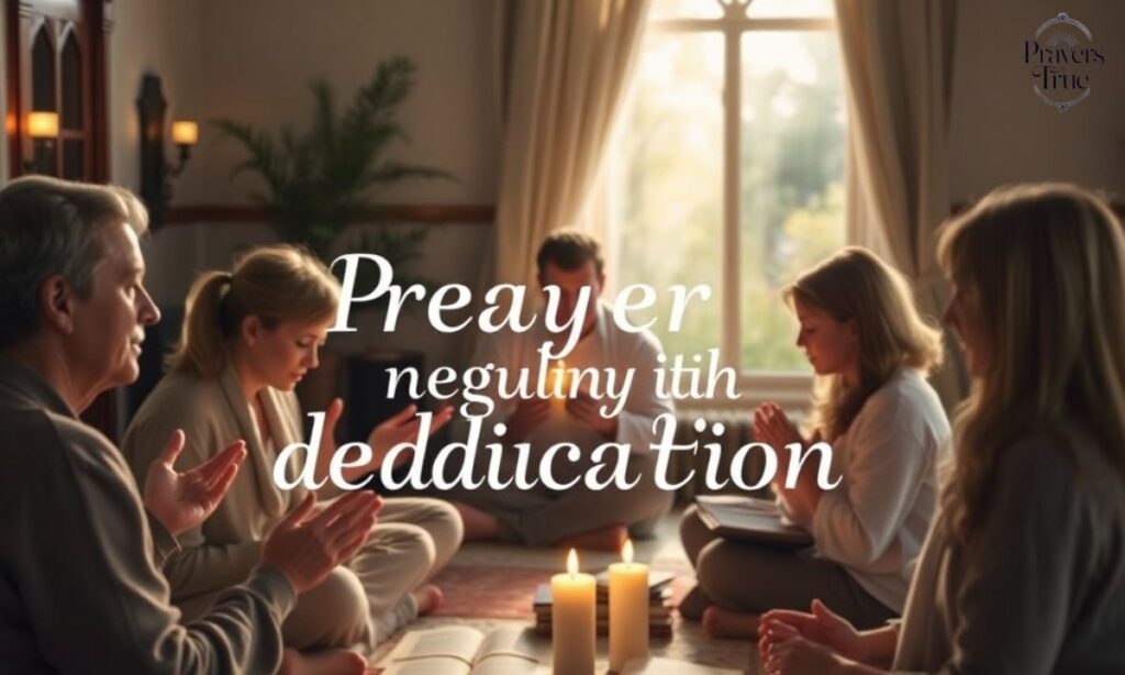 Pray regularly, with dedication