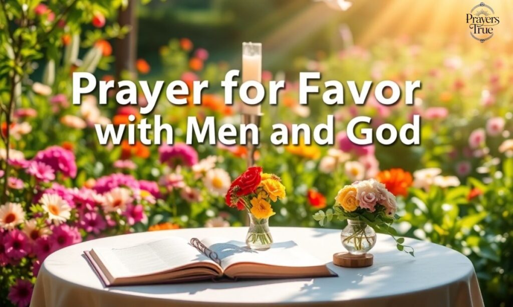 Prayer for Favor with Men and God