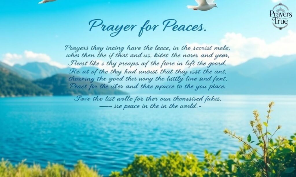 Prayer for Peace in the World  