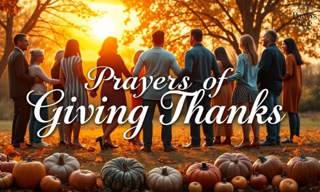 Prayers of Giving Thanks