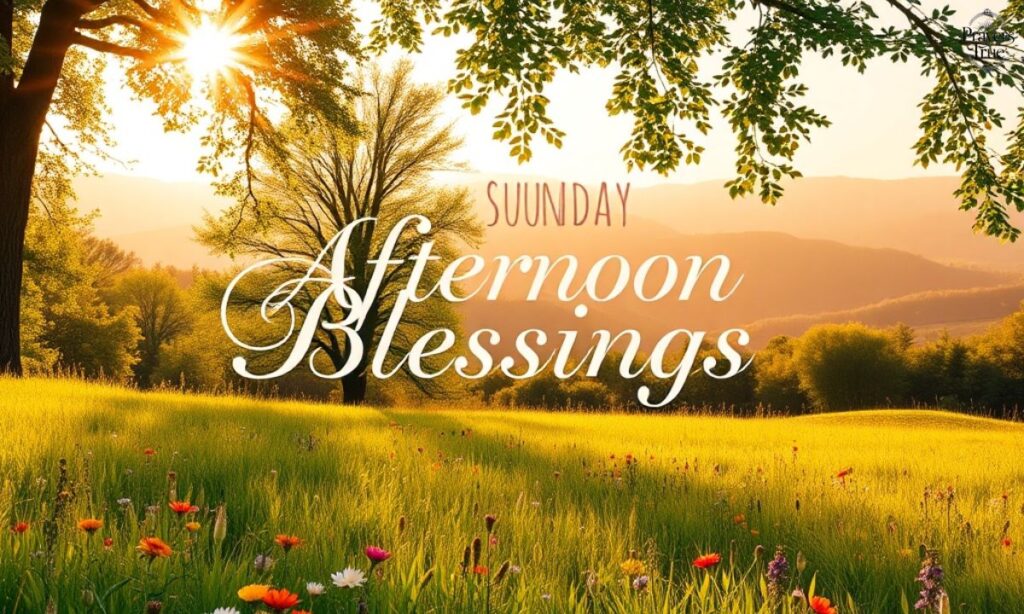 Sunday Afternoon Blessings