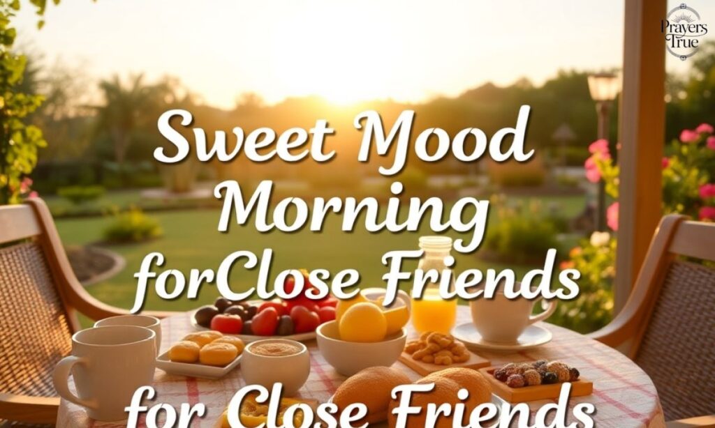 Sweet Good Morning for Close Friends