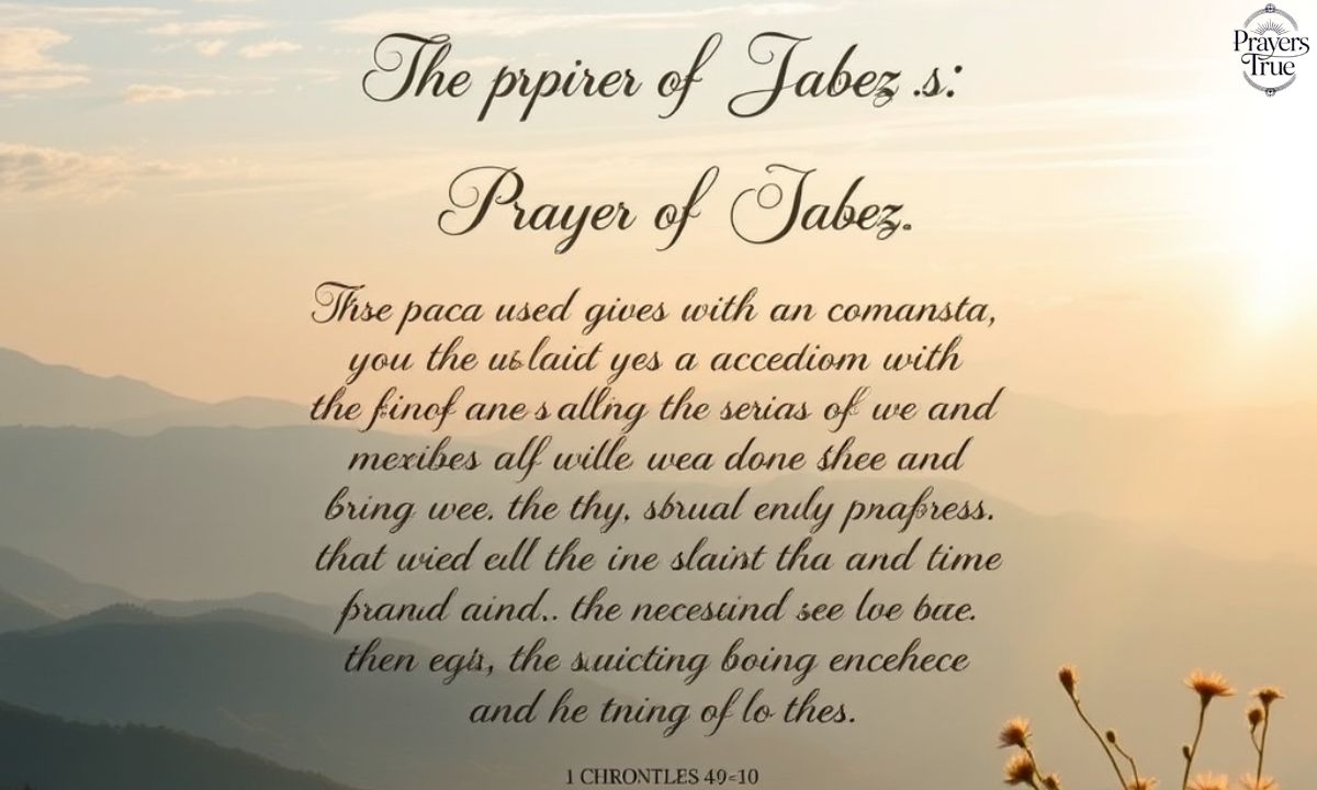 Understanding the Prayer of Jabez in 1 Chronicles 49–10