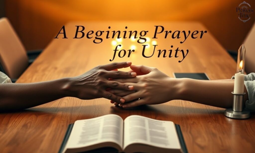A Beginning Prayer For Unity