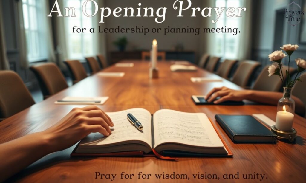 An Opening Prayer for a Leadership or Planning Meeting