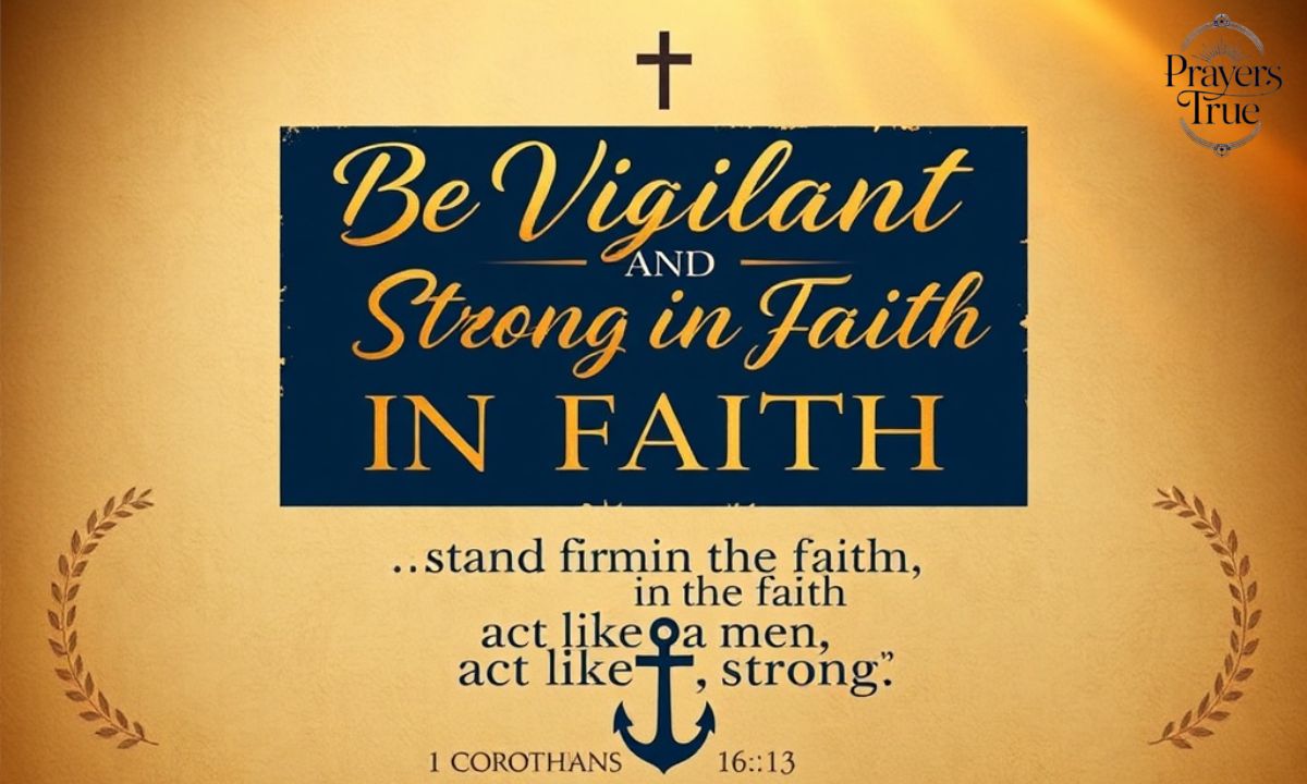 Be Vigilant and Strong in Faith - 1 Corinthians 1613